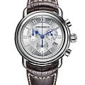 Aerowatch Aerowatch 1942 83926 AA07  83926 AA07 кварцевые мужские часы  серебристый циферблат, браслет кожаный — вид спереди